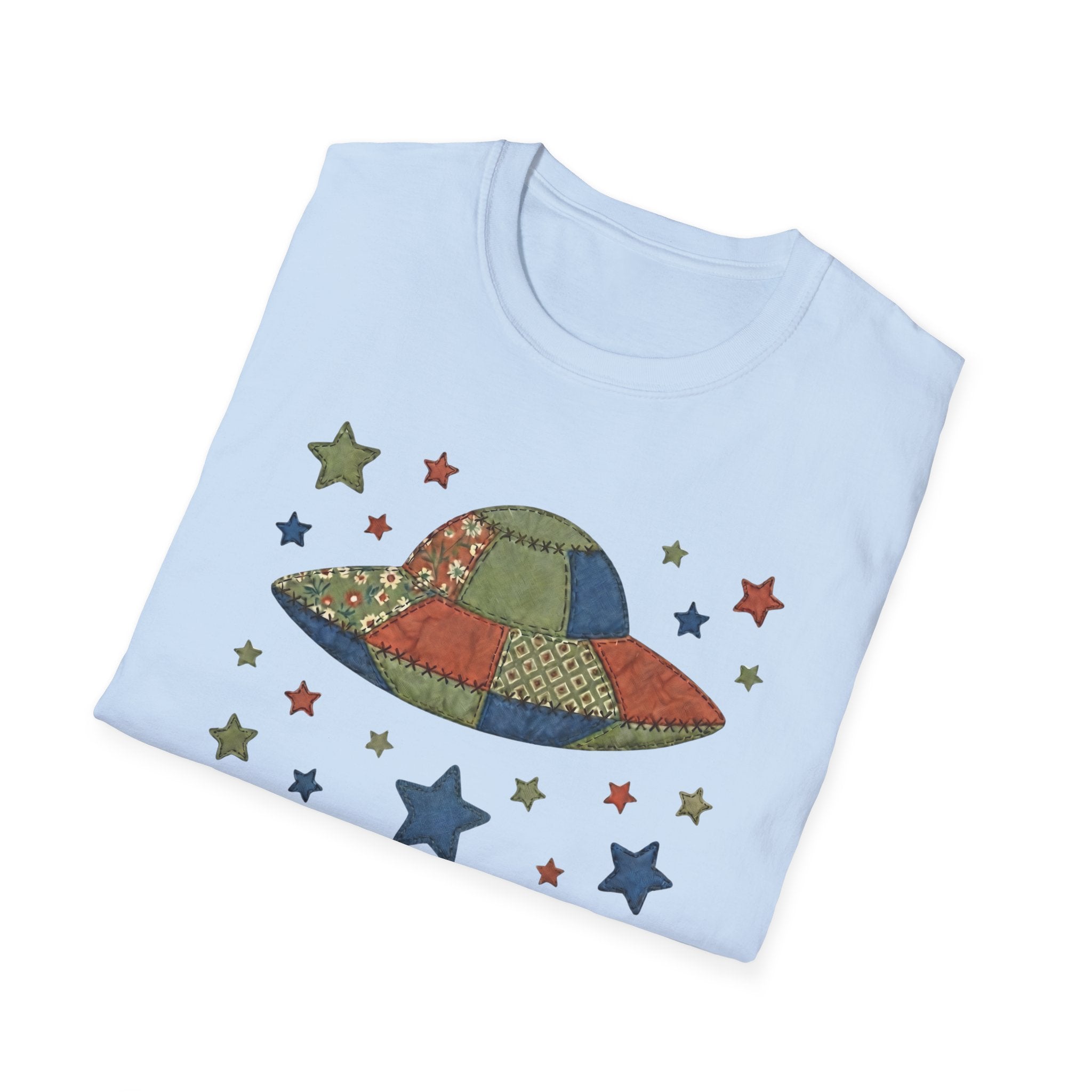 We Are All Connected Quiltwork Effect T-Shirt