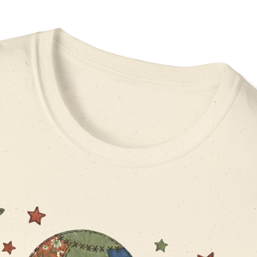 We Are All Connected Quiltwork Effect T-Shirt