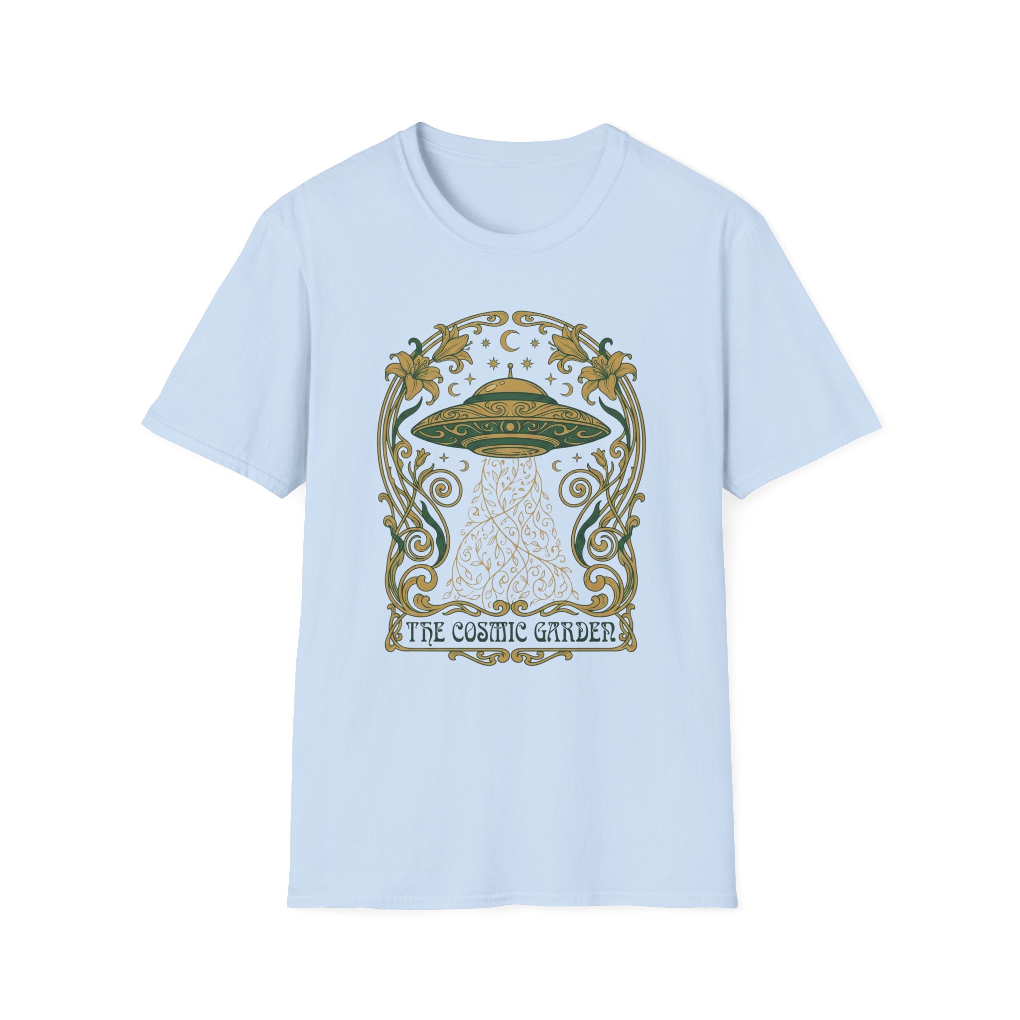 Cosmic Garden Art Deco T-Shirt