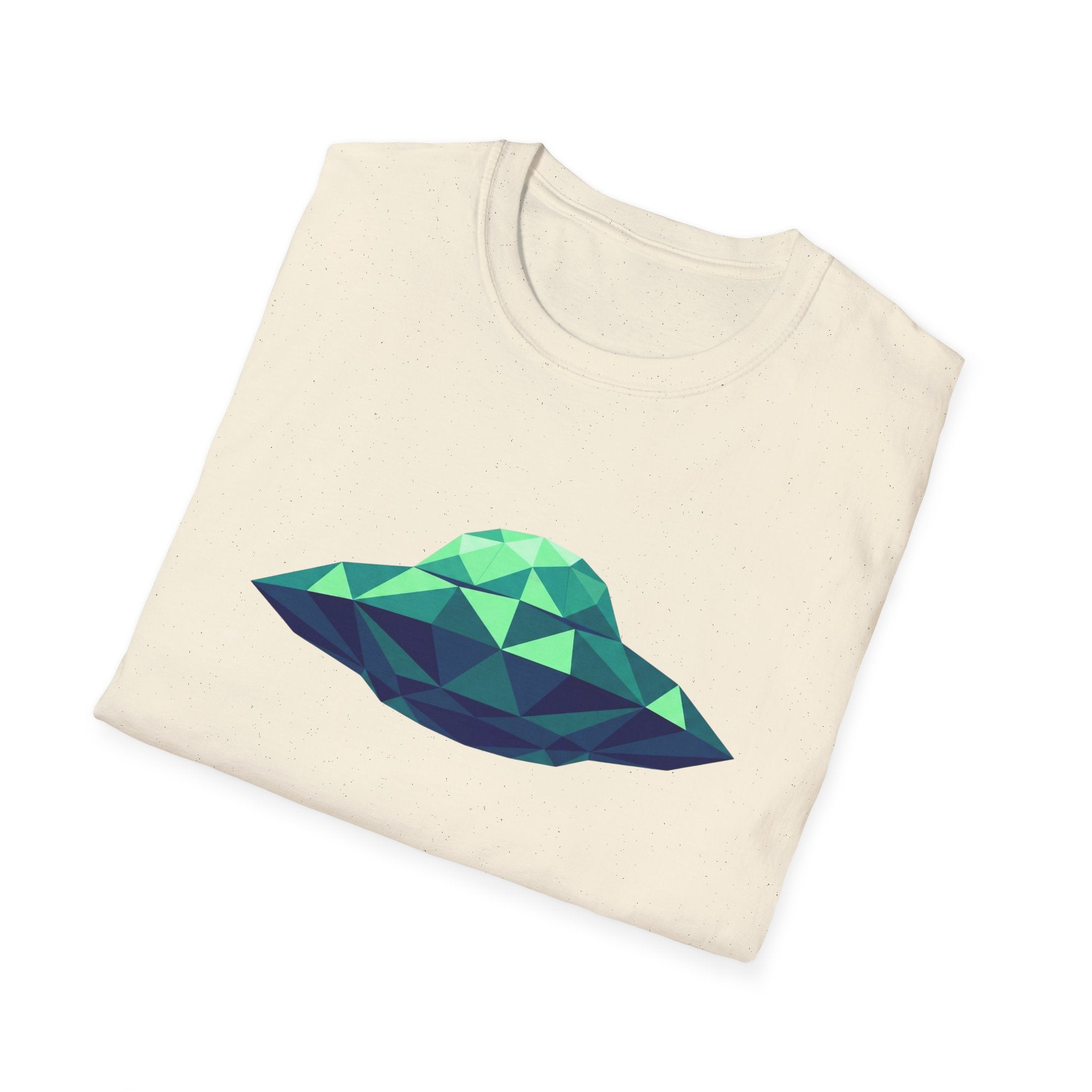 Green Cubist UFO T-Shirt