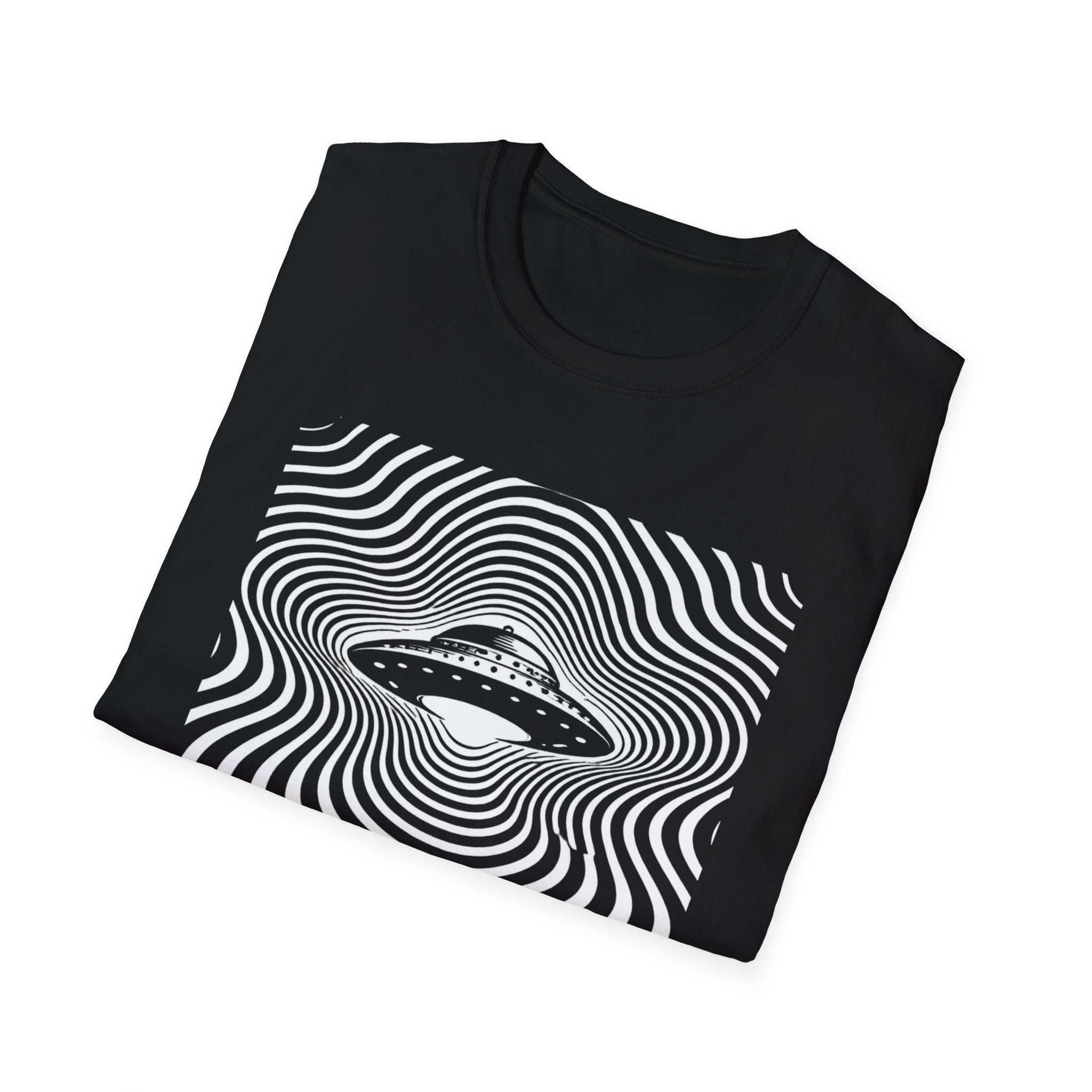 Hypnotic Op-art UFO T-Shirt