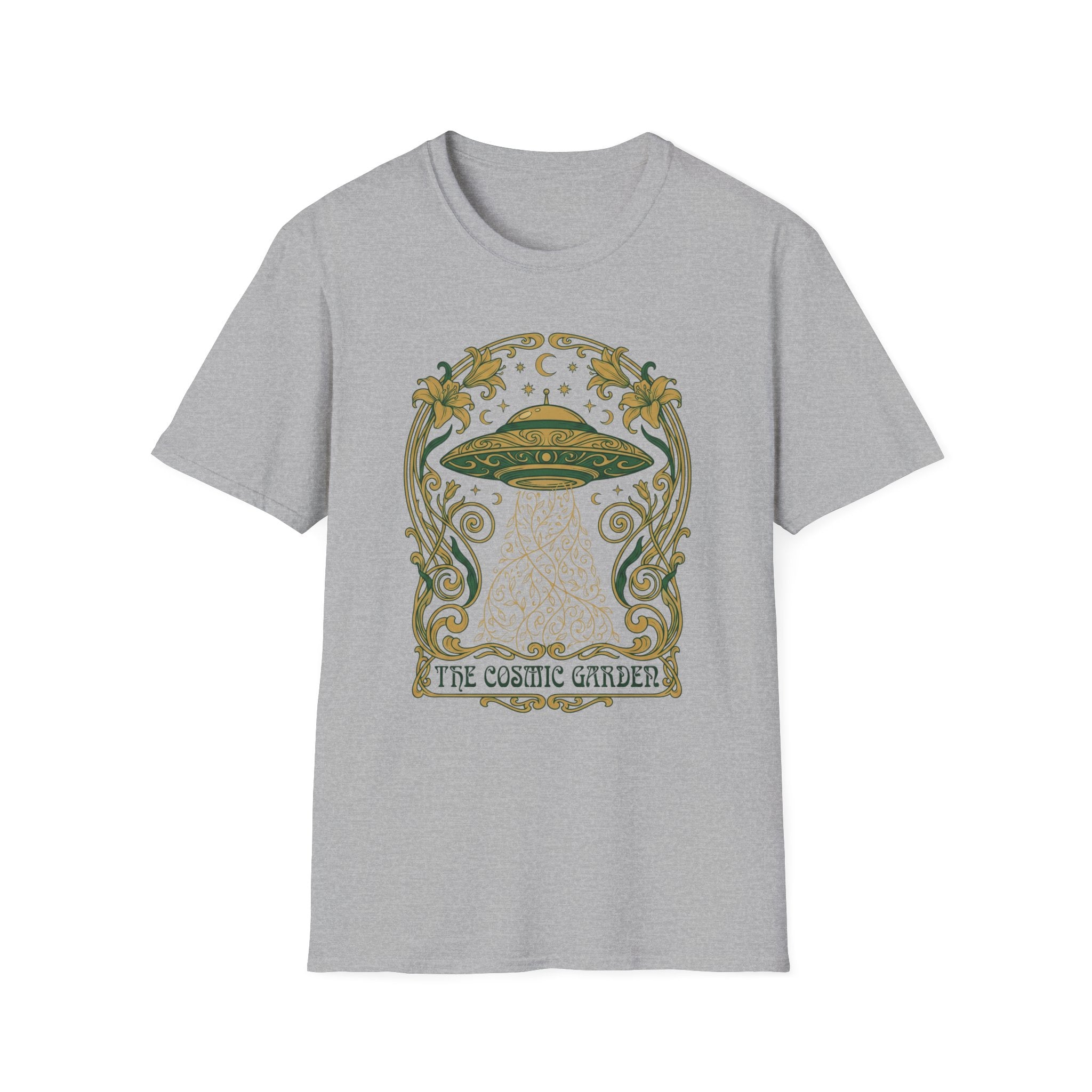 Cosmic Garden Art Deco T-Shirt