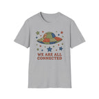We Are All Connected Quiltwork Effect T-Shirt