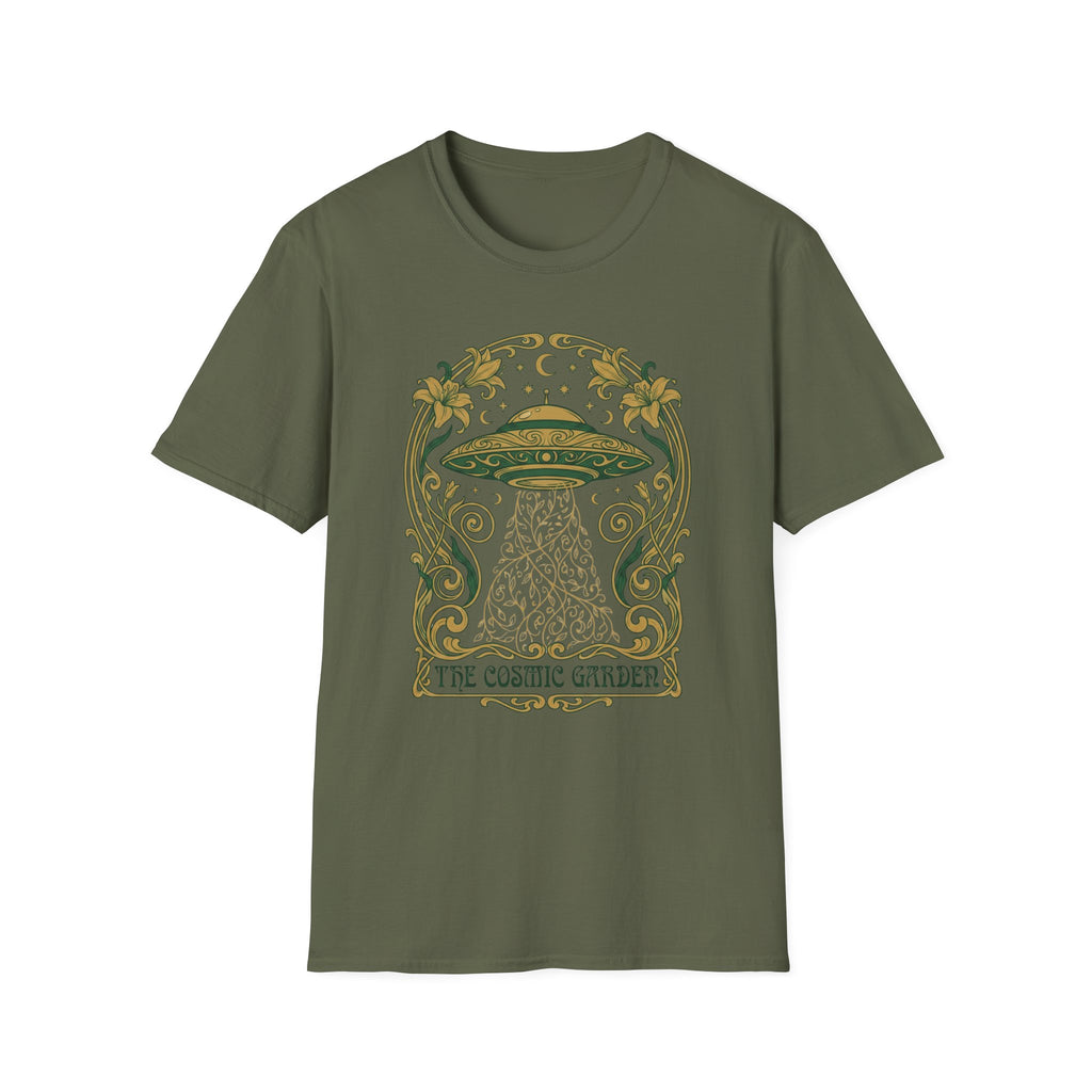 Cosmic Garden Art Deco T-Shirt