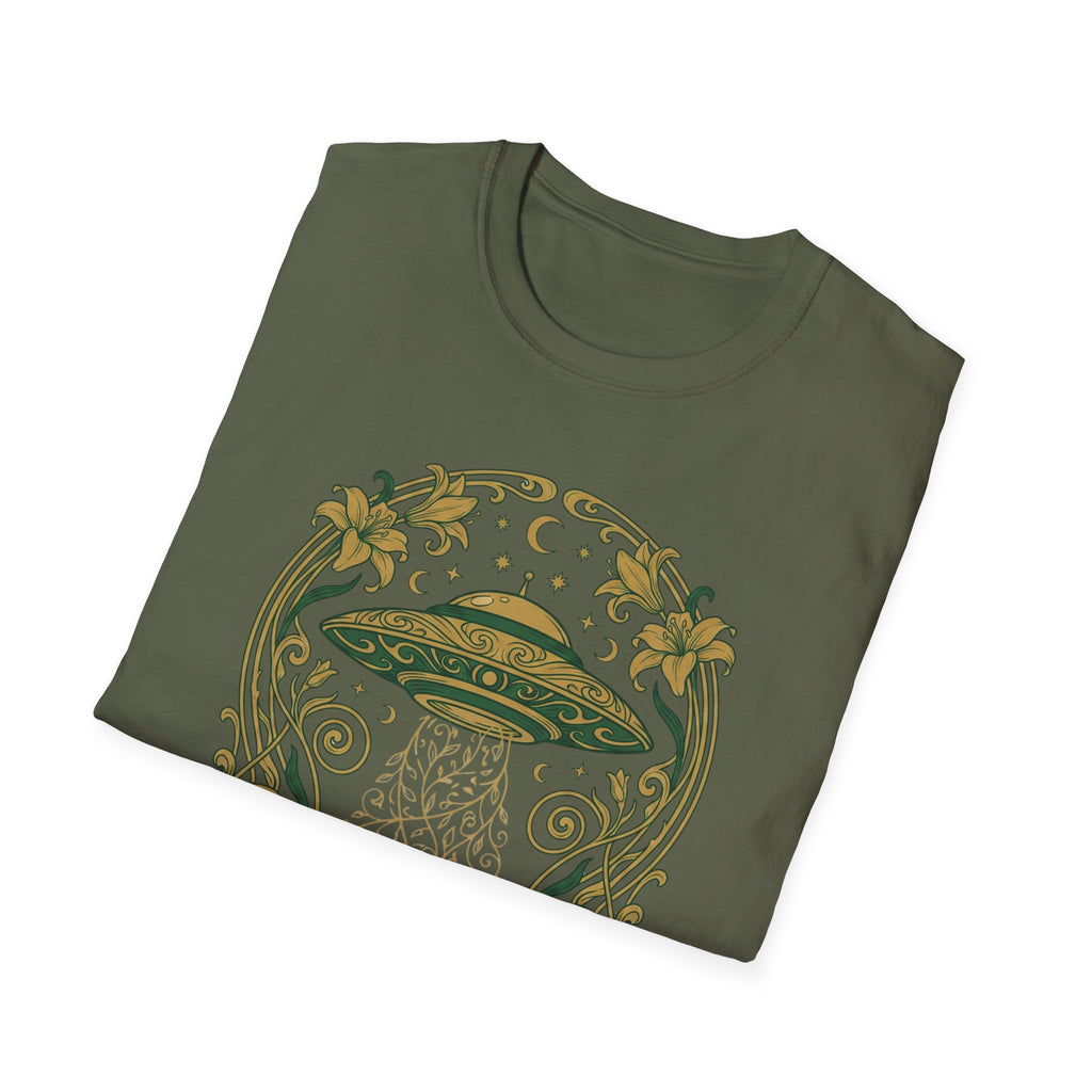 Cosmic Garden Art Deco T-Shirt