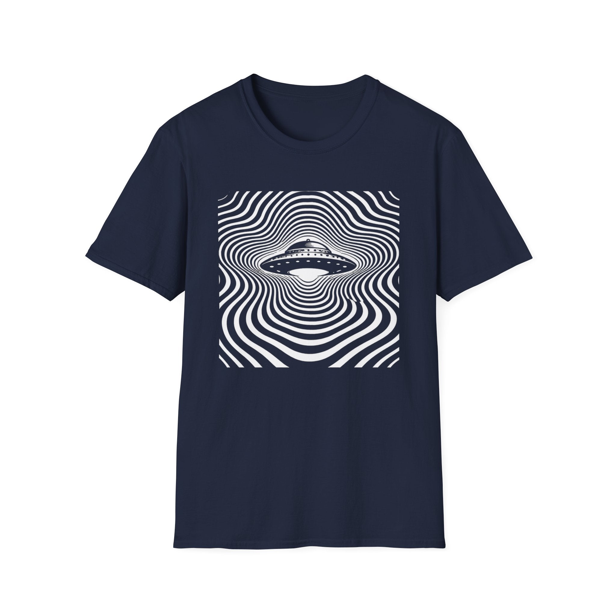 Hypnotic Op-art UFO T-Shirt