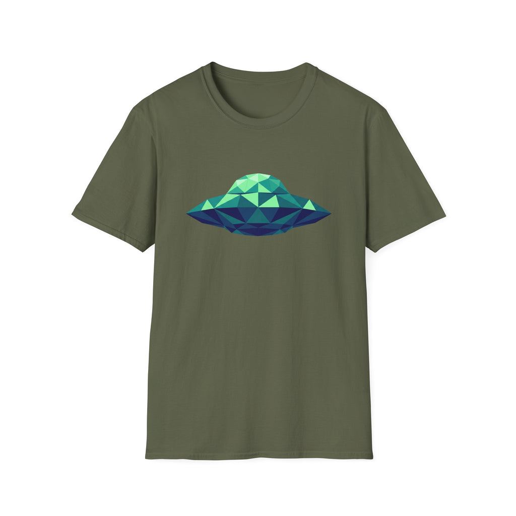 Green Cubist UFO T-Shirt