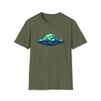 Green Cubist UFO T-Shirt