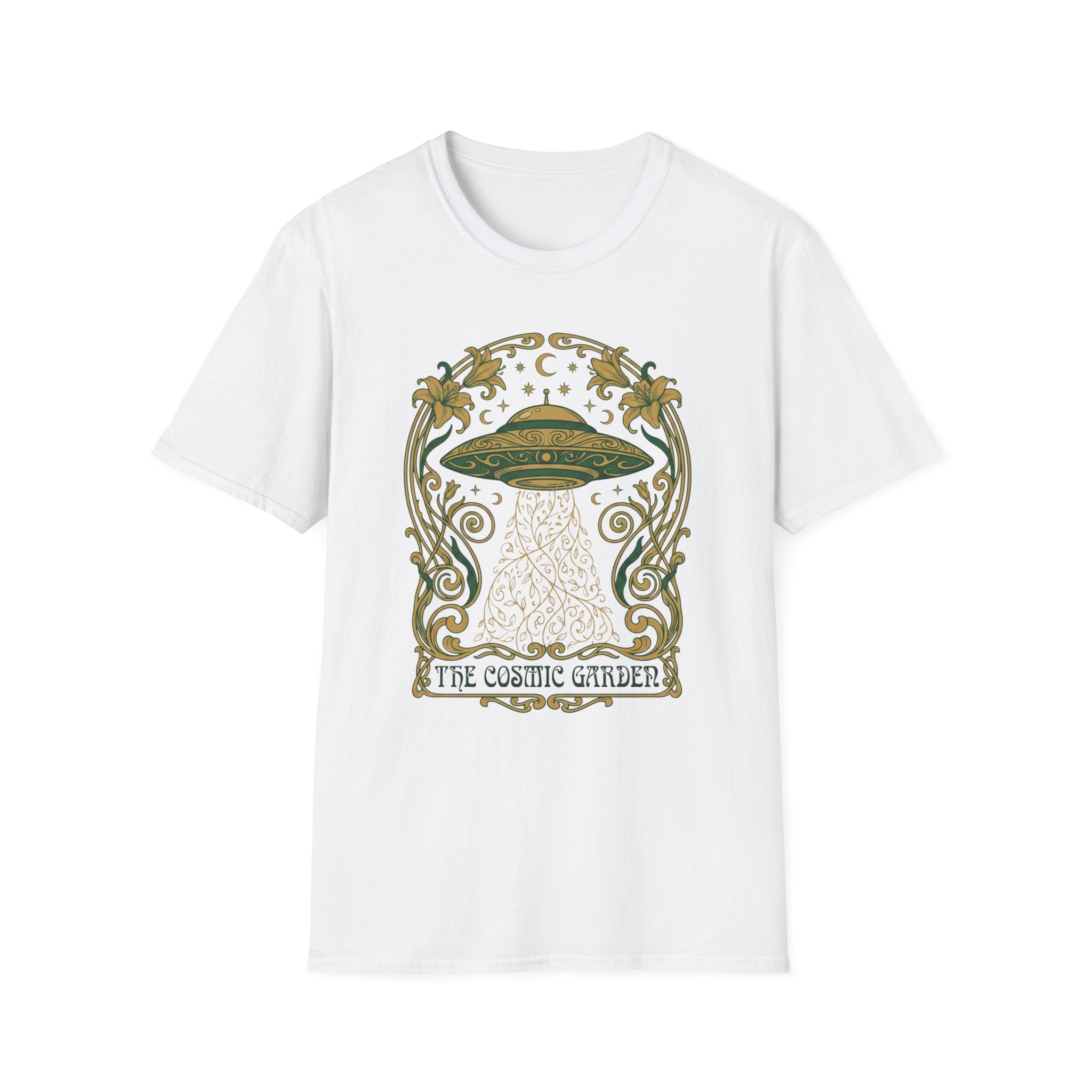 Cosmic Garden Art Deco T-Shirt