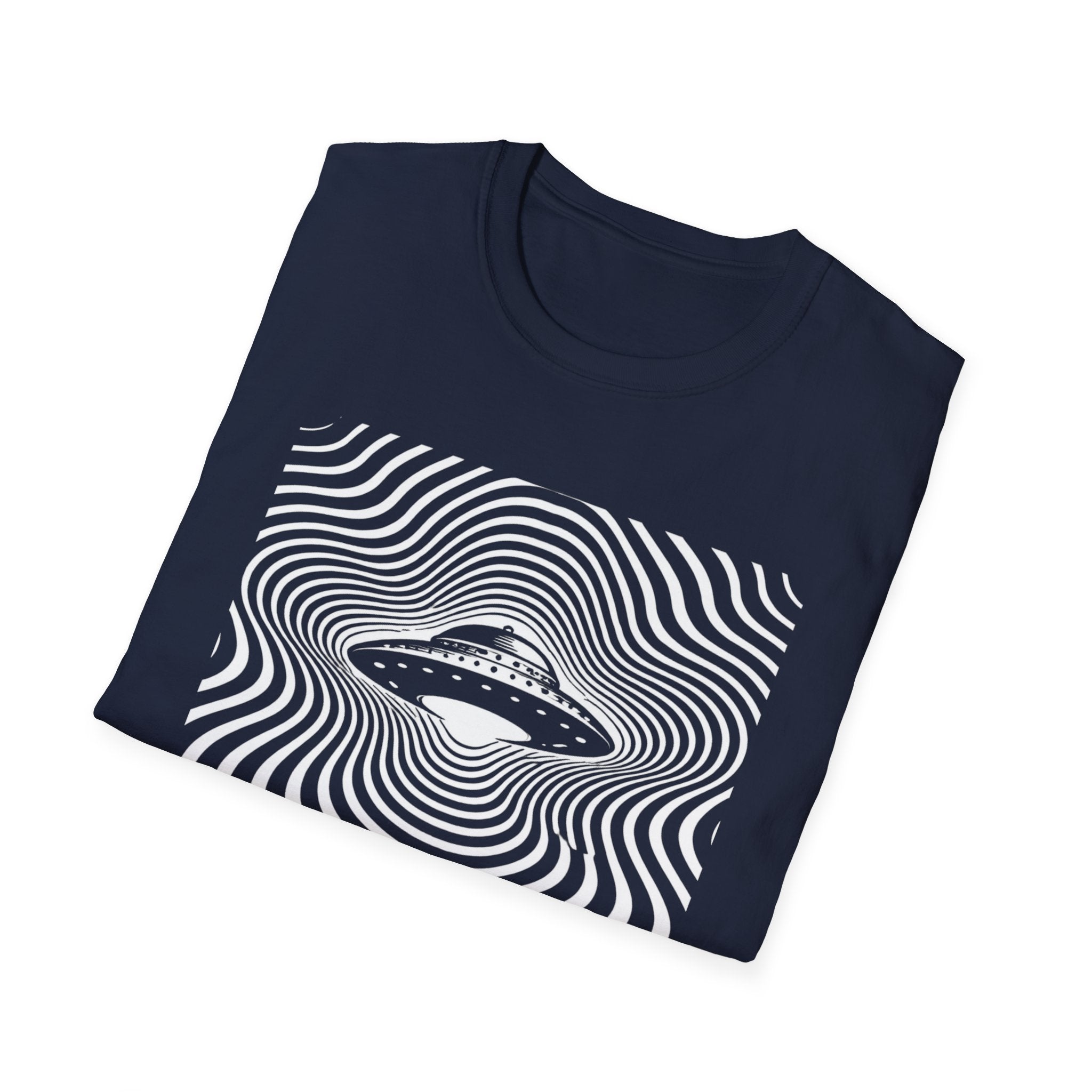 Hypnotic Op-art UFO T-Shirt