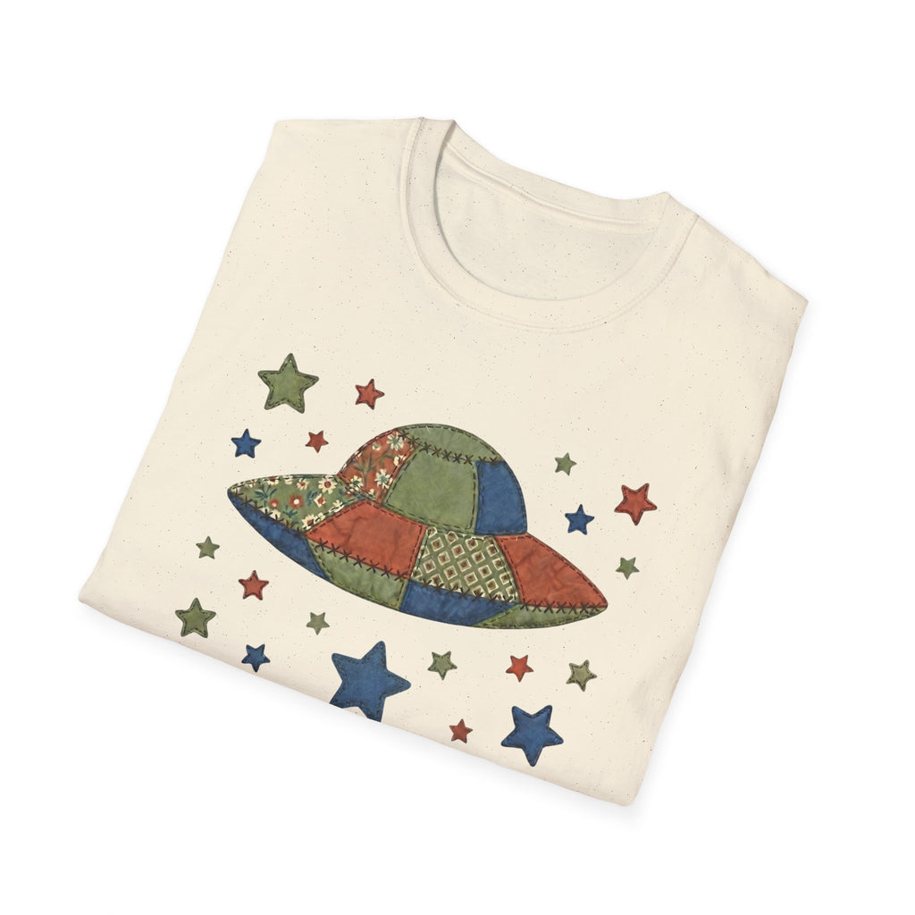 We Are All Connected Quiltwork Effect T-Shirt