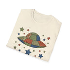 We Are All Connected Quiltwork Effect T-Shirt