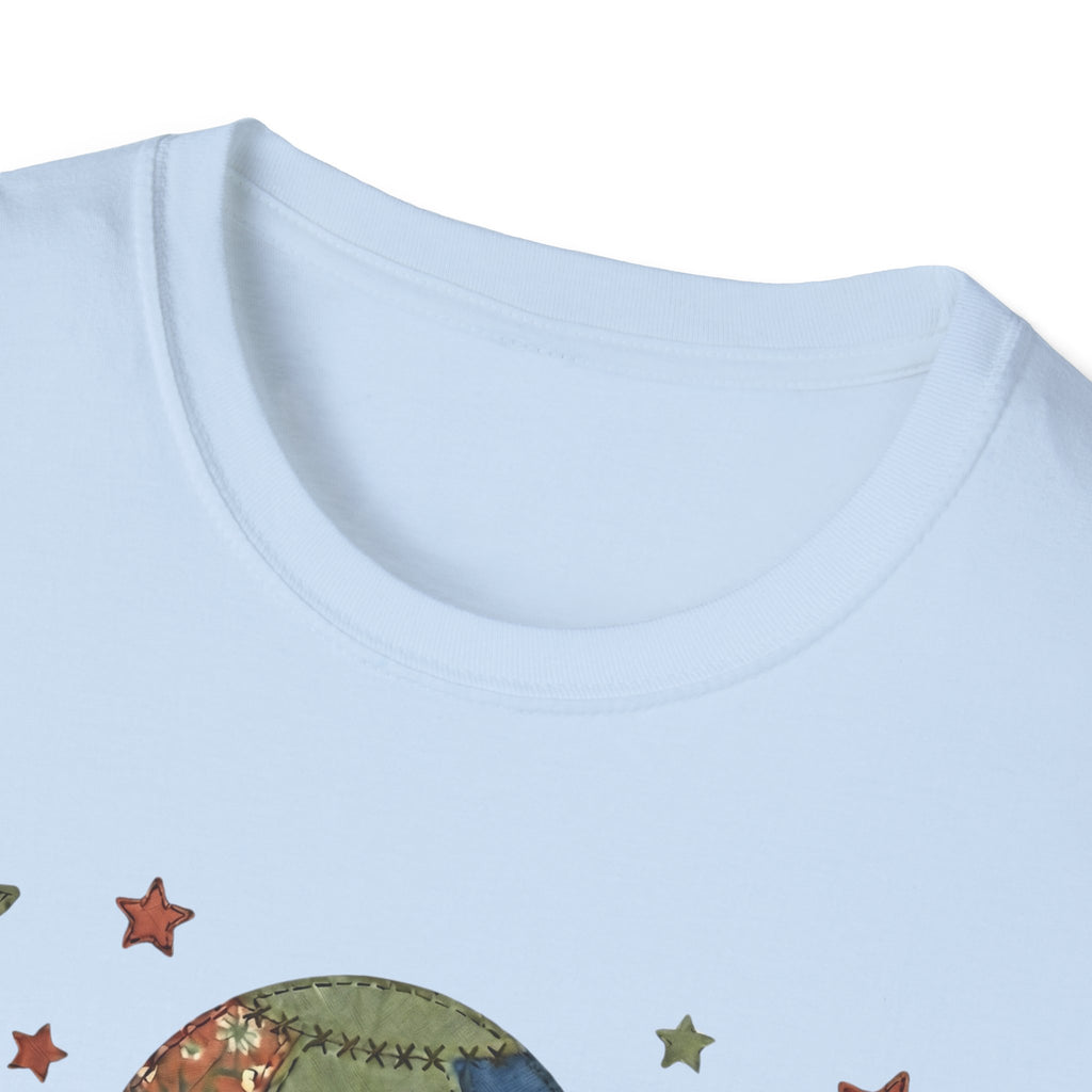 We Are All Connected Quiltwork Effect T-Shirt