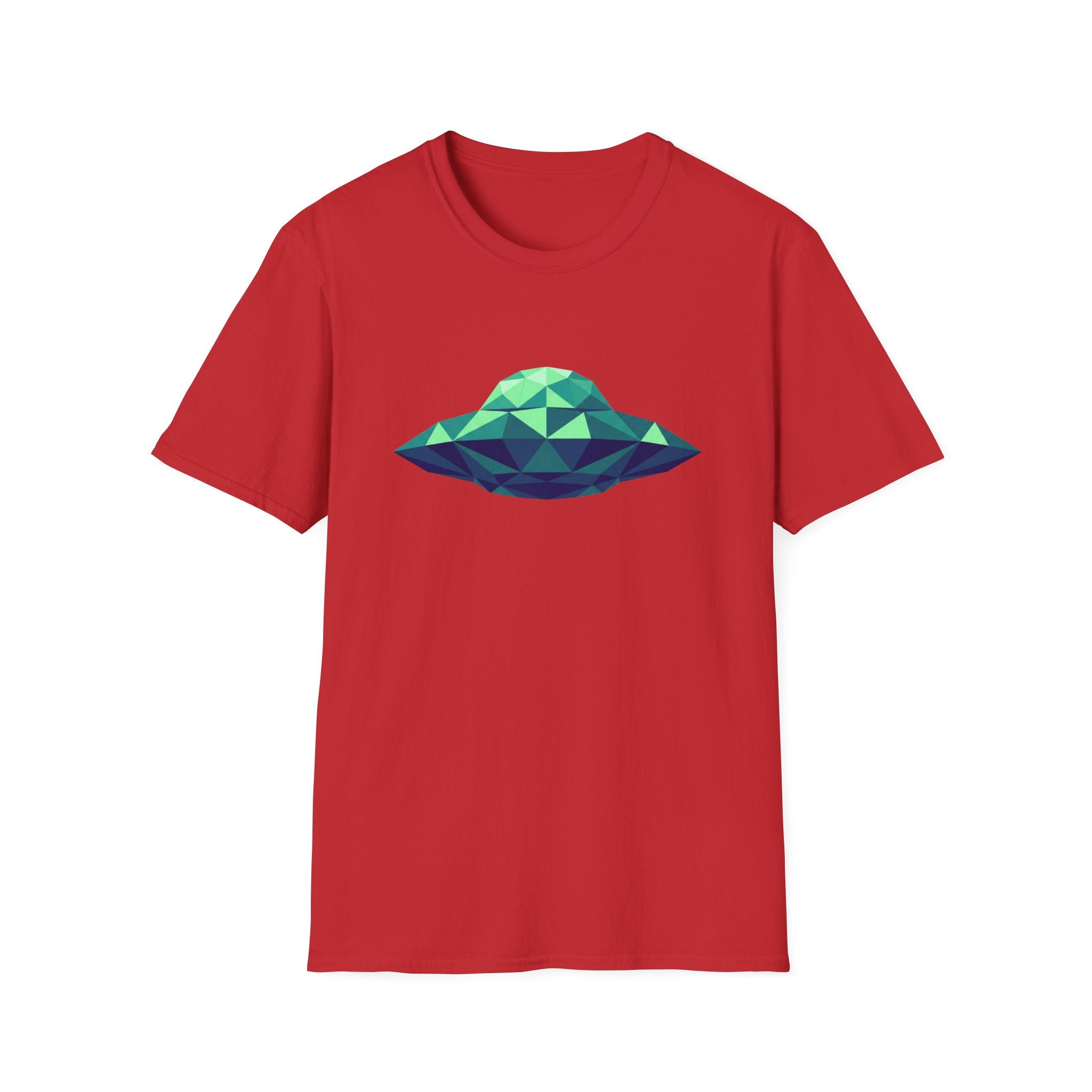 Green Cubist UFO T-Shirt