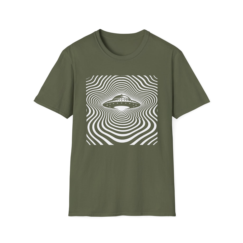Hypnotic Op-art UFO T-Shirt