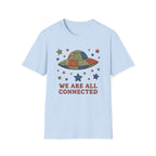 We Are All Connected Quiltwork Effect T-Shirt