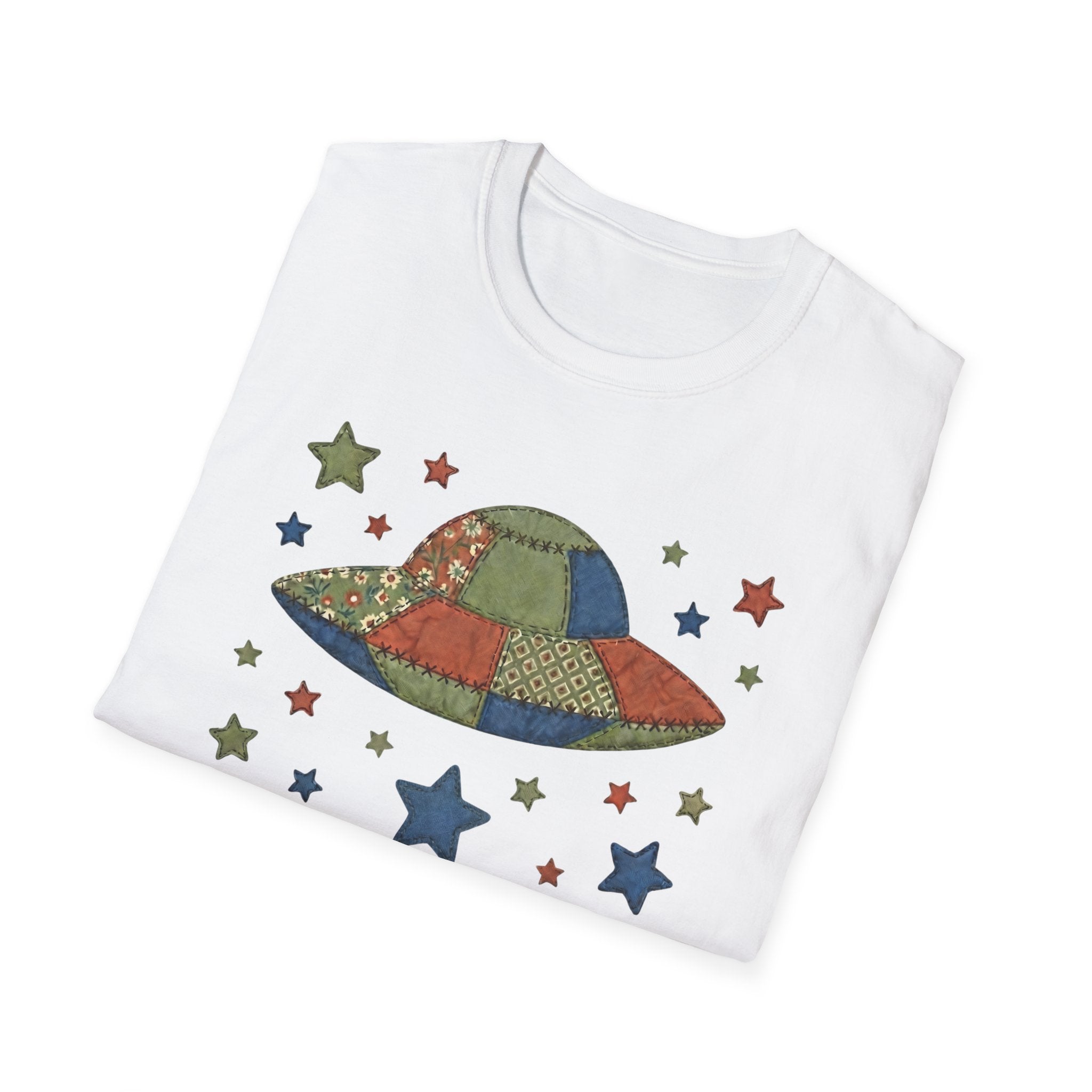 We Are All Connected Quiltwork Effect T-Shirt