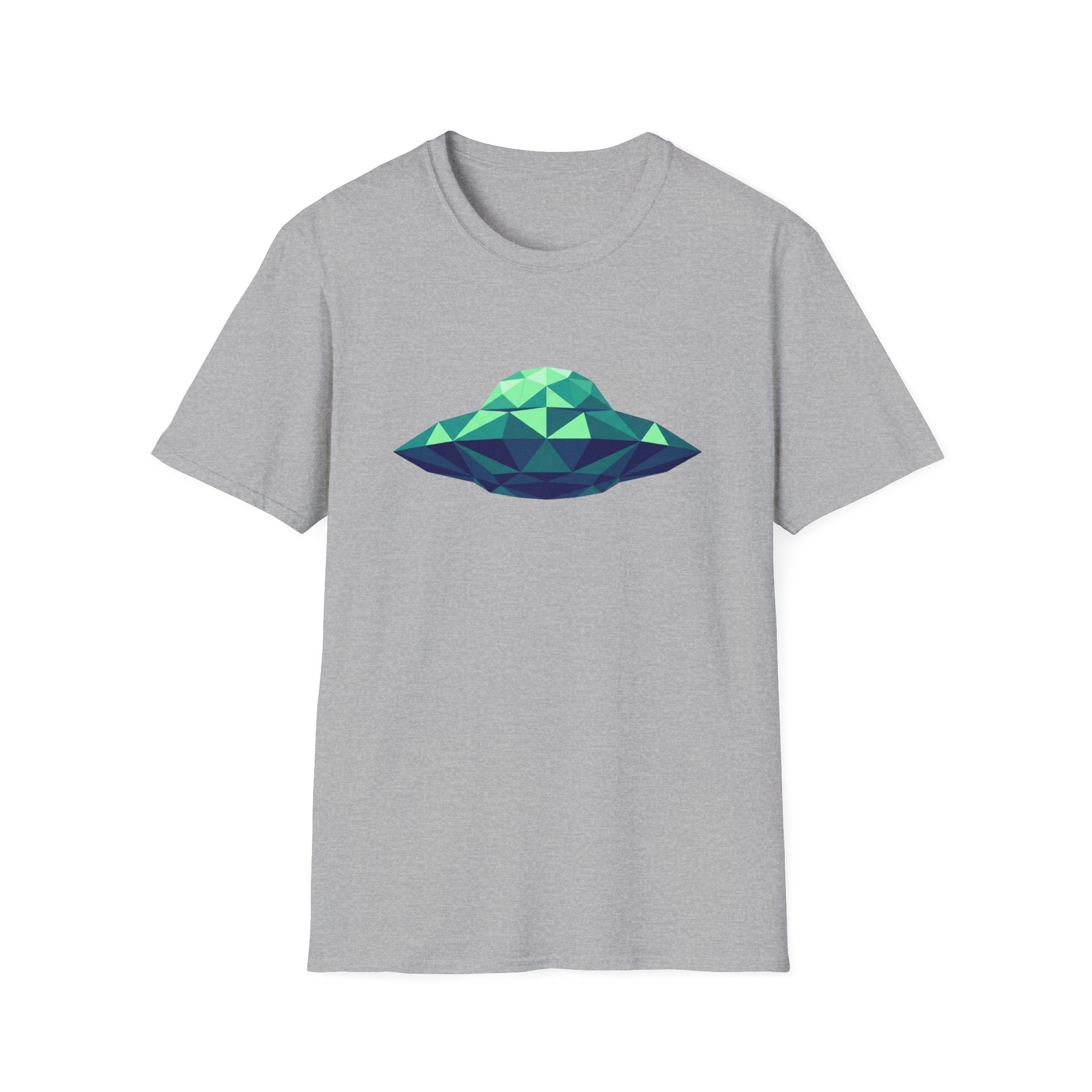Green Cubist UFO T-Shirt