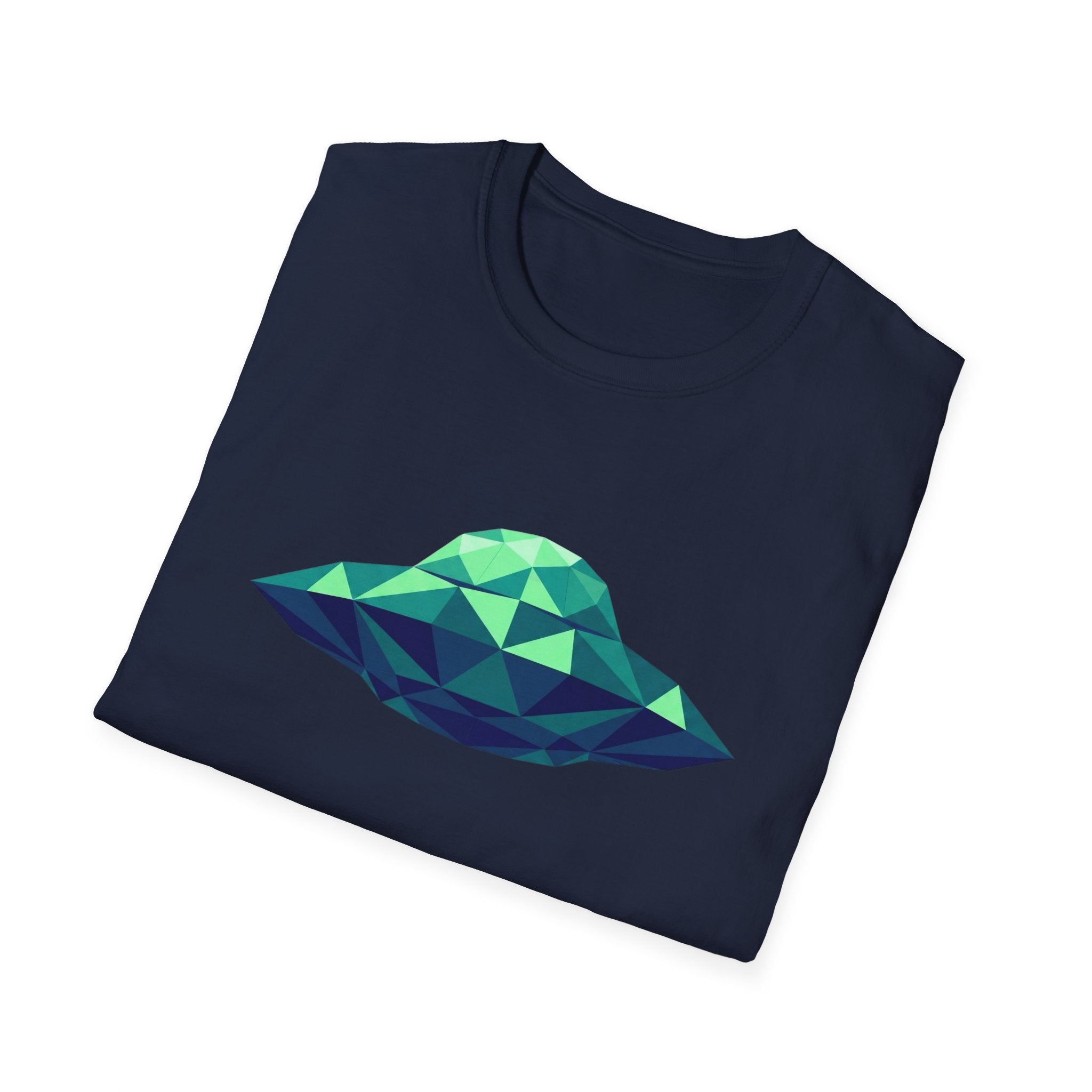 Green Cubist UFO T-Shirt