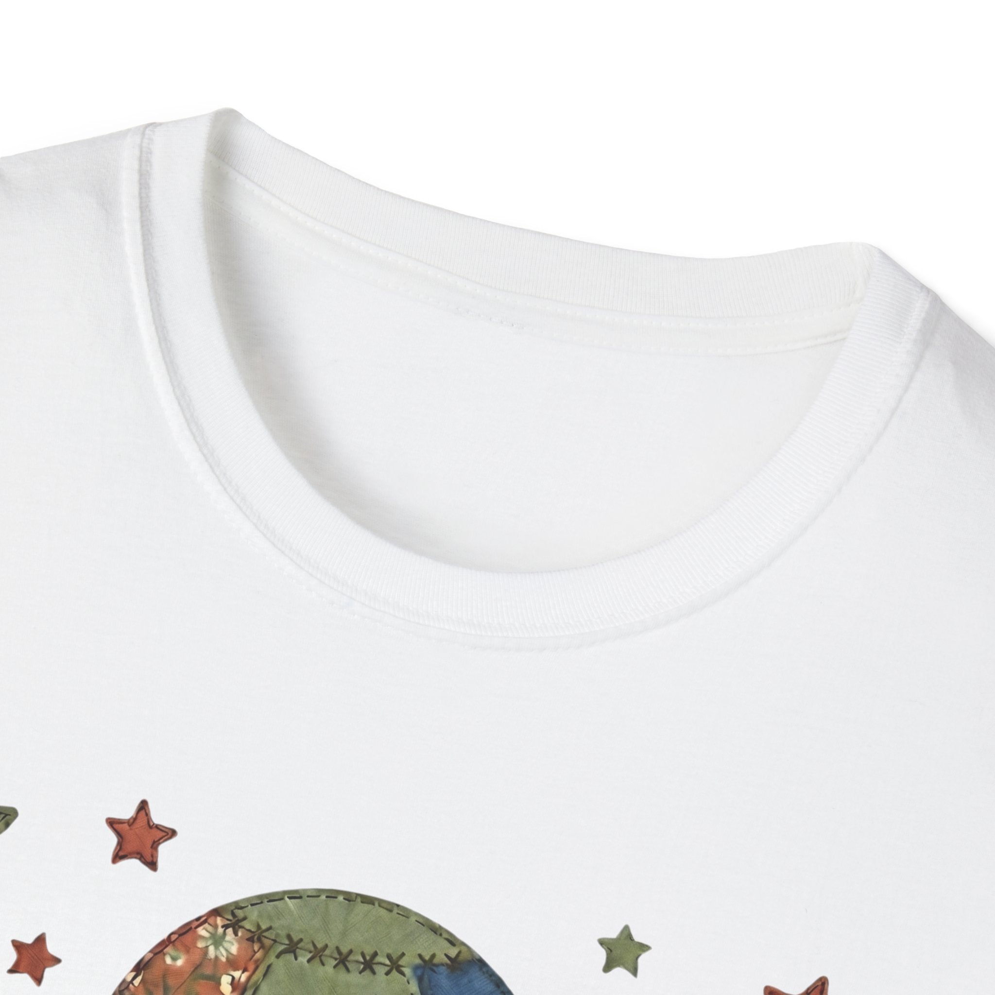 We Are All Connected Quiltwork Effect T-Shirt