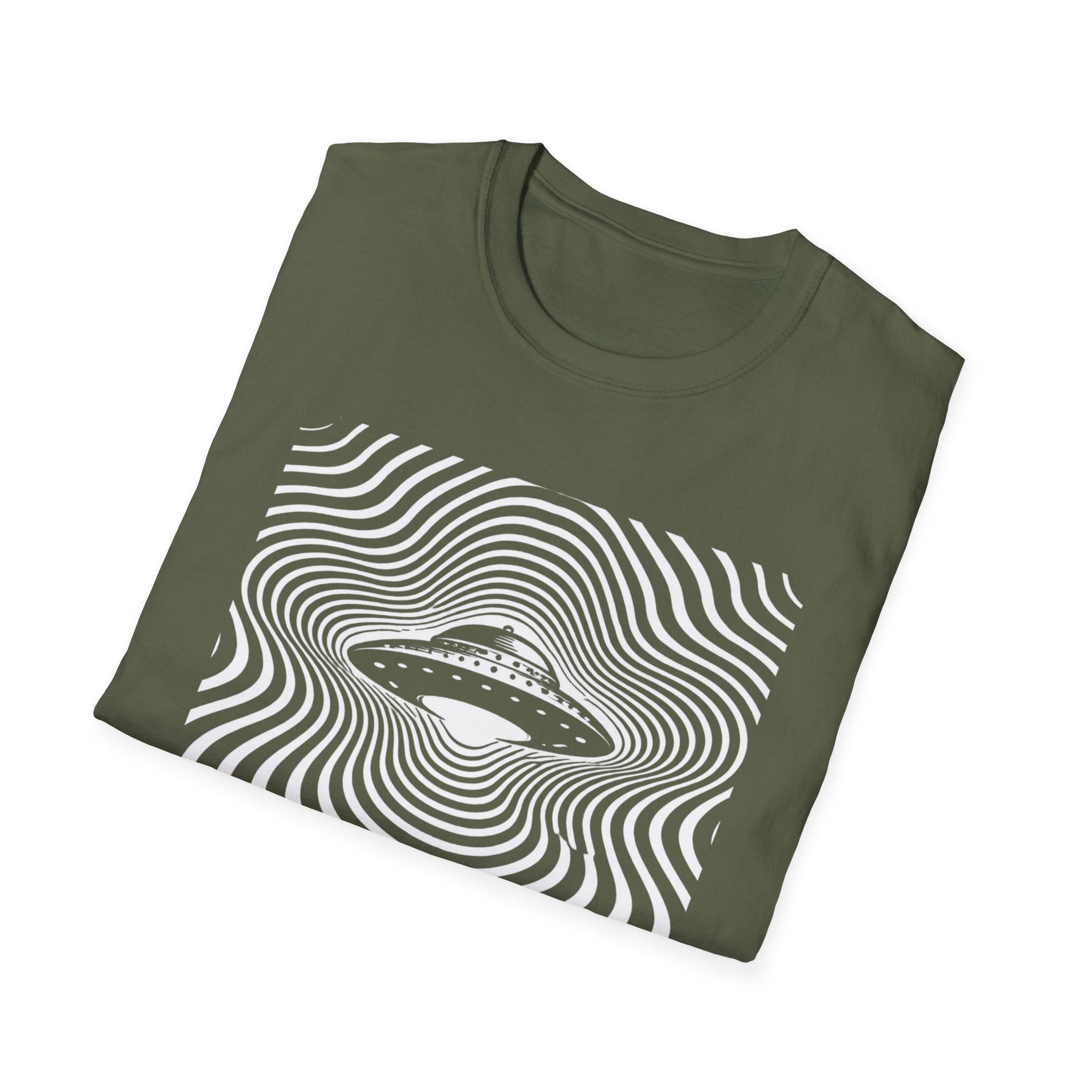 Hypnotic Op-art UFO T-Shirt