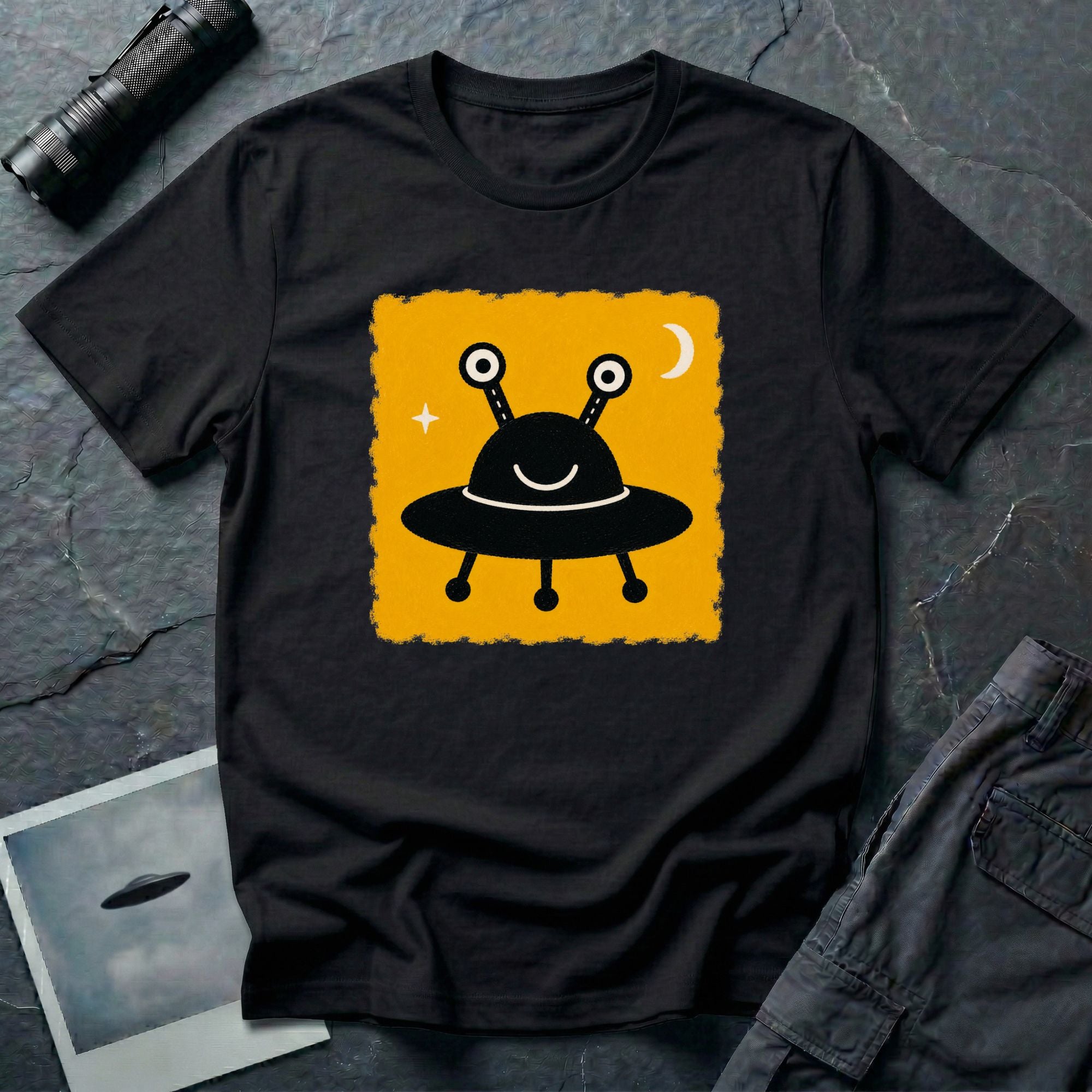 Little Visitors: The Guest UFO T-Shirt