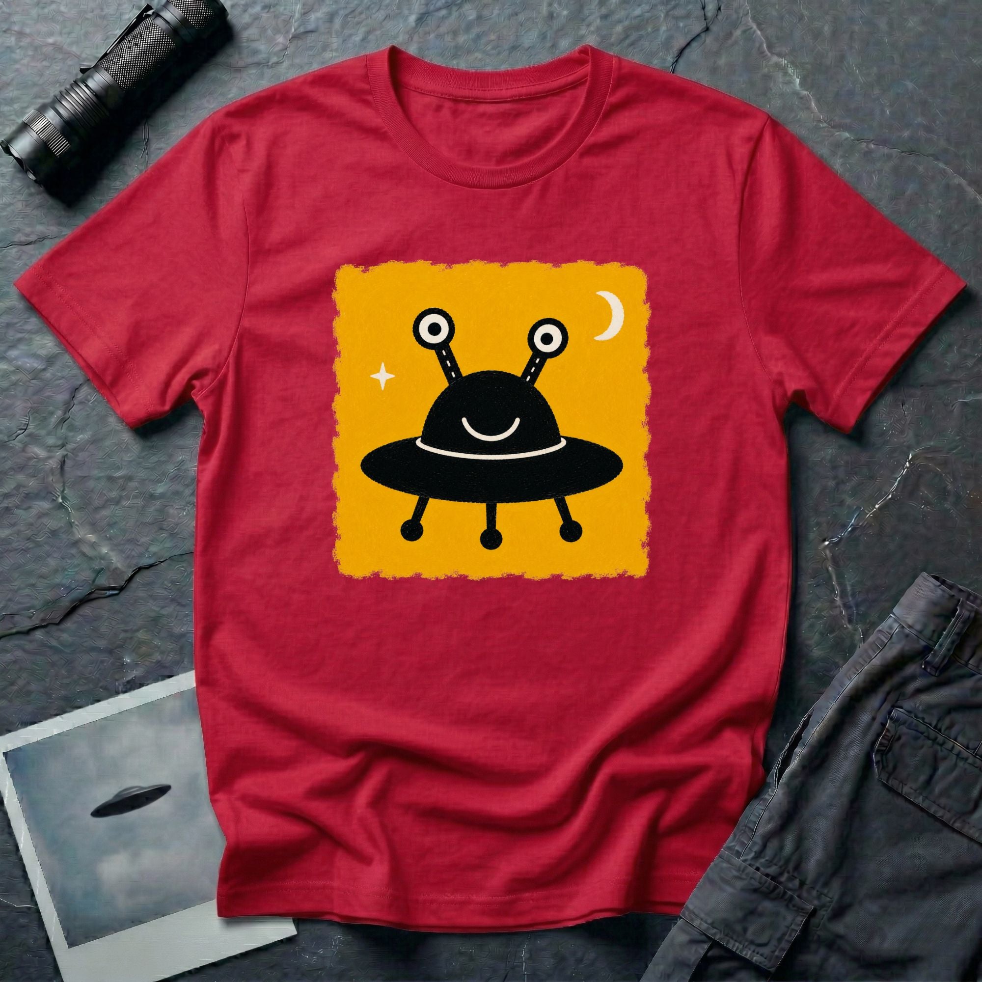Little Visitors: The Guest UFO T-Shirt