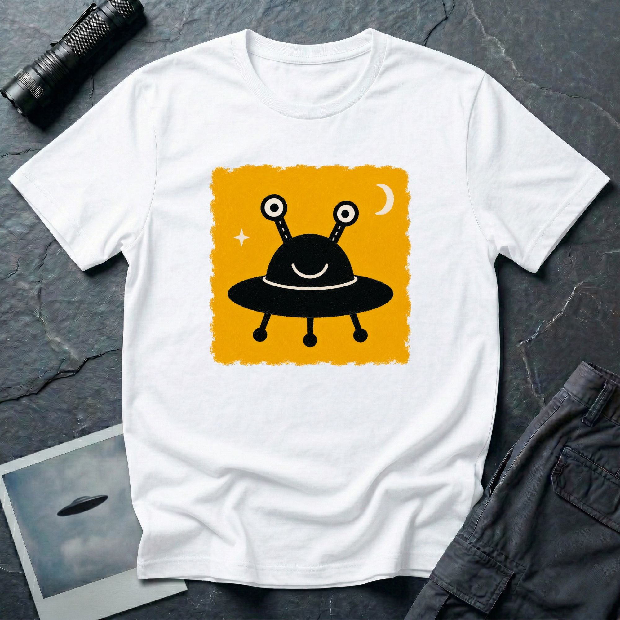 Little Visitors: The Guest UFO T-Shirt