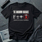 Radar, eye, and infrared camera icons adding up to a targeted UFO with an X mark and Unidentified Aerial Phenomena text on a black t-shirt